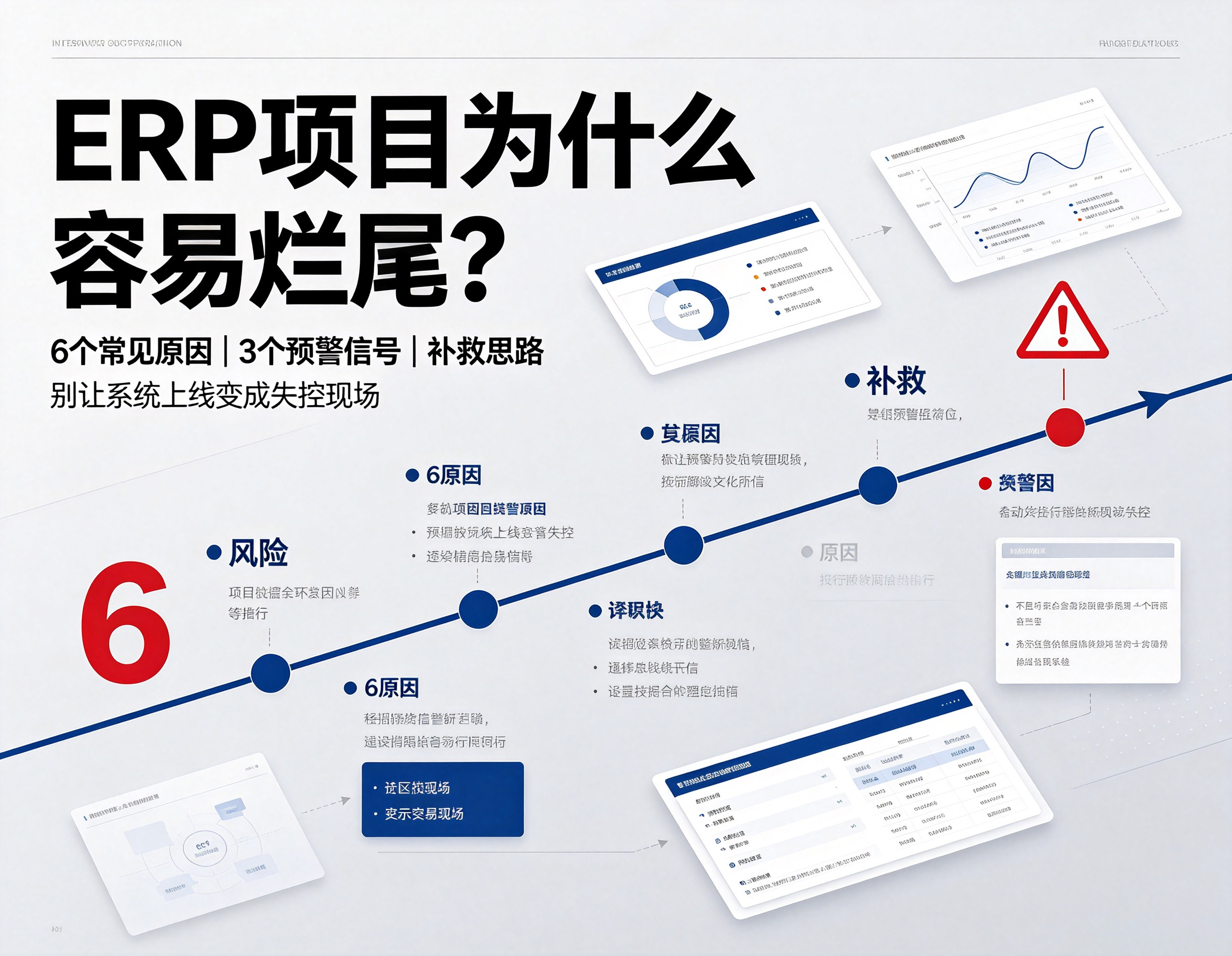 ERP项目为什么容易烂尾?6个常见原因、3个预警信号与补救思路 ERP项目为什么容易烂尾?6个常见原因、3个预警信号与补救思路